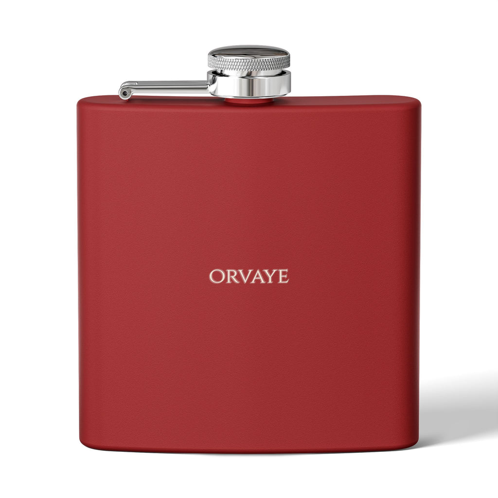 6oz Stainless Steel Hip Flask – Slim Pocket Flask for Travel, Weddings & Groomsmen Gifts