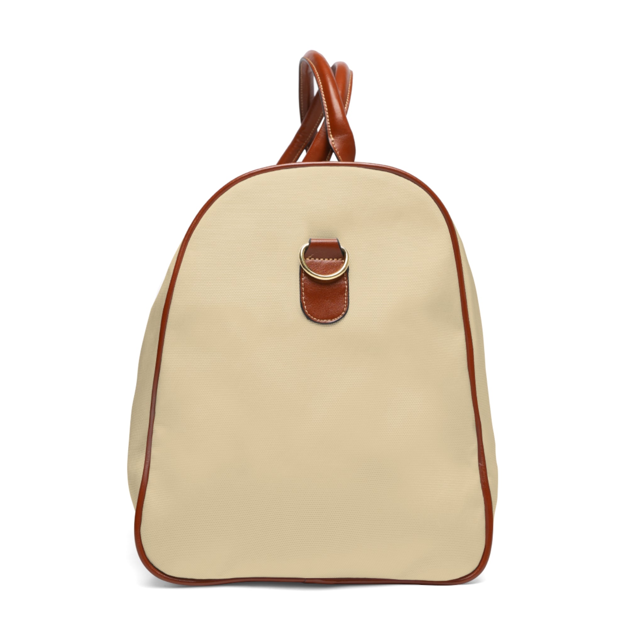 Waterproof Weekender Duffel Bag — Travel Tote with Leather Trim