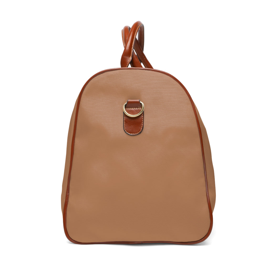 Waterproof Weekend Duffle Bag - Brown Travel Holdall