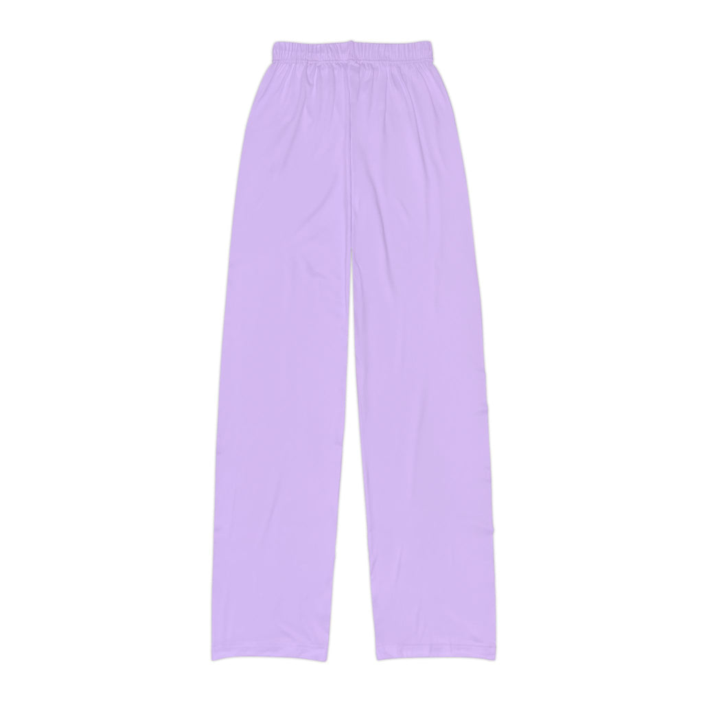 Kids Lavender Lounge Pants — Comfortable All-Over Print Relaxed Fit