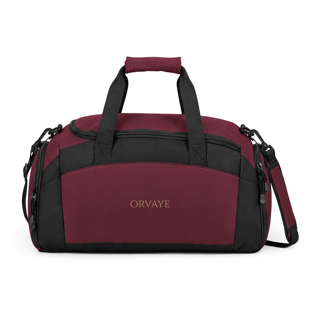 Black Duffel Gym Bag — Spacious Travel & Workout Tote with Shoulder Strap