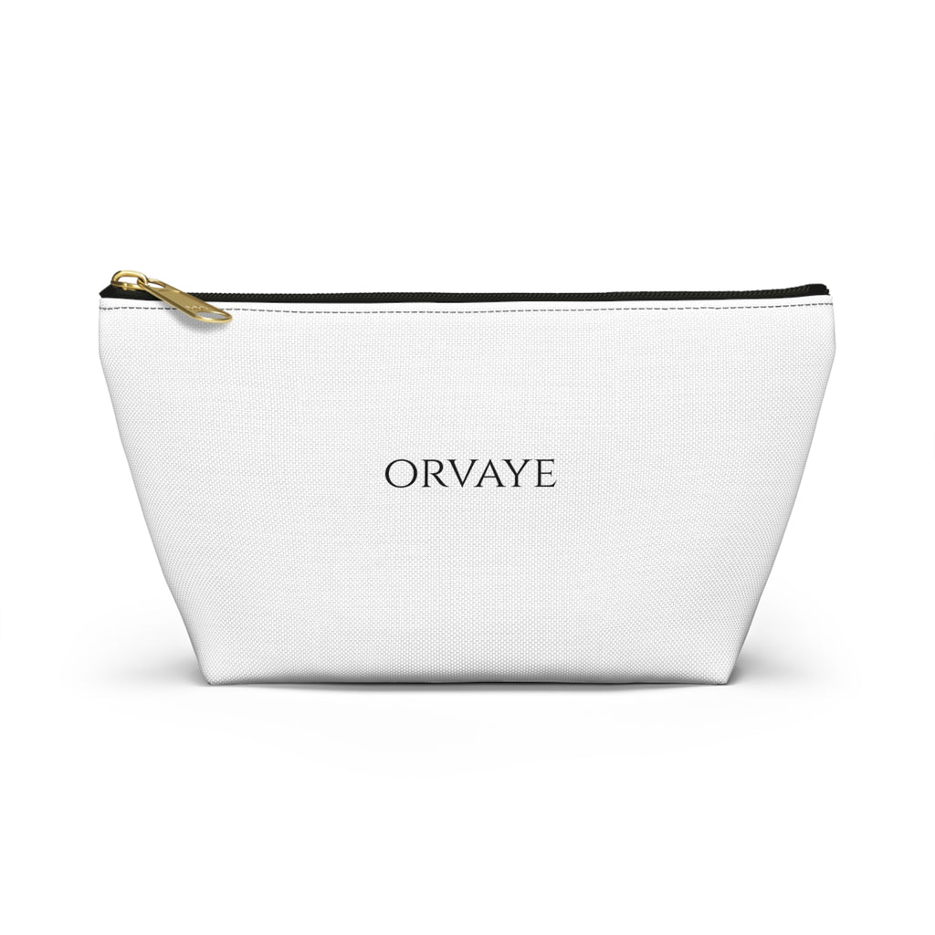 Orvaye Logo Accessory Pouch — T‑Bottom Cosmetic & Travel Organizer