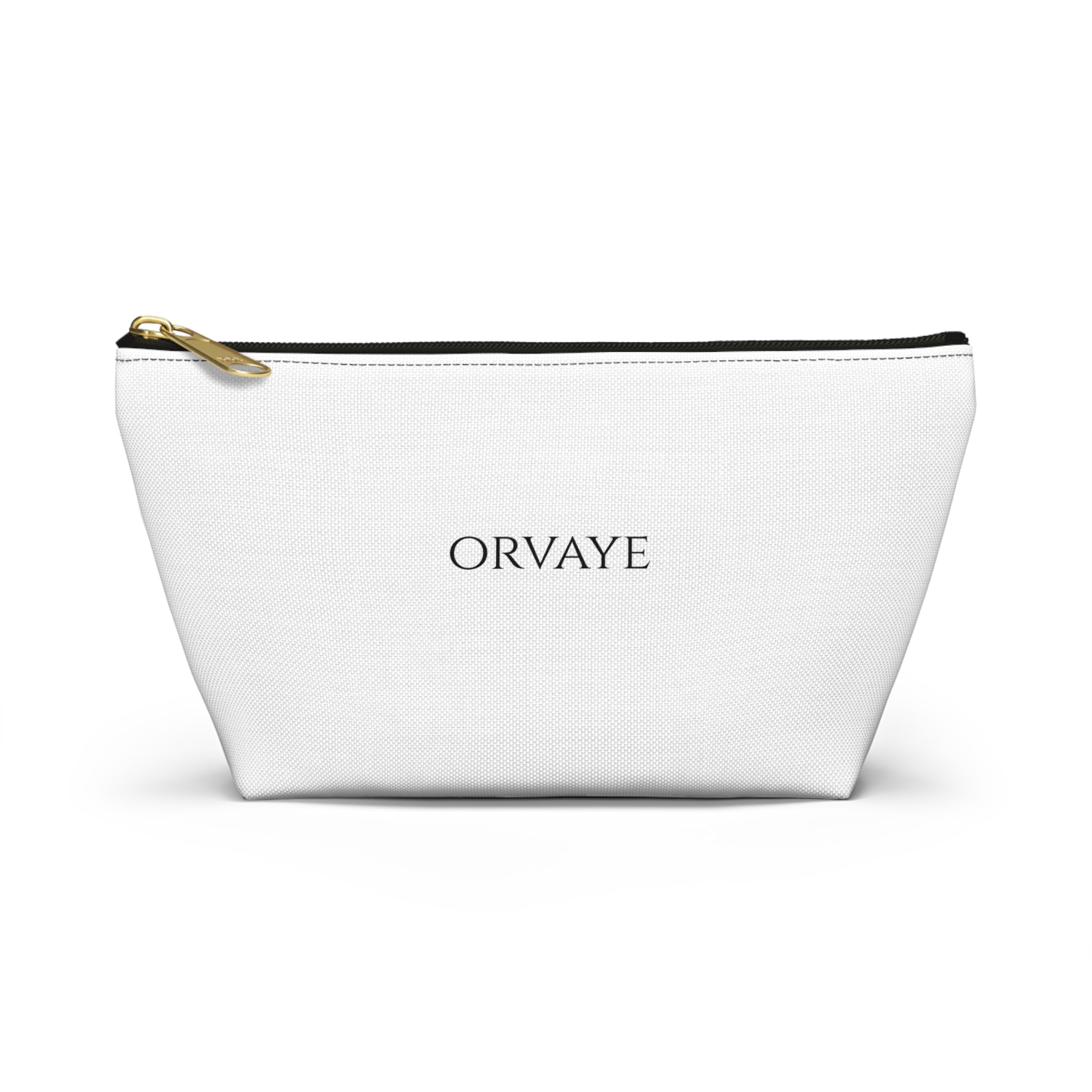 Orvaye Logo Accessory Pouch — T‑Bottom Cosmetic & Travel Organizer
