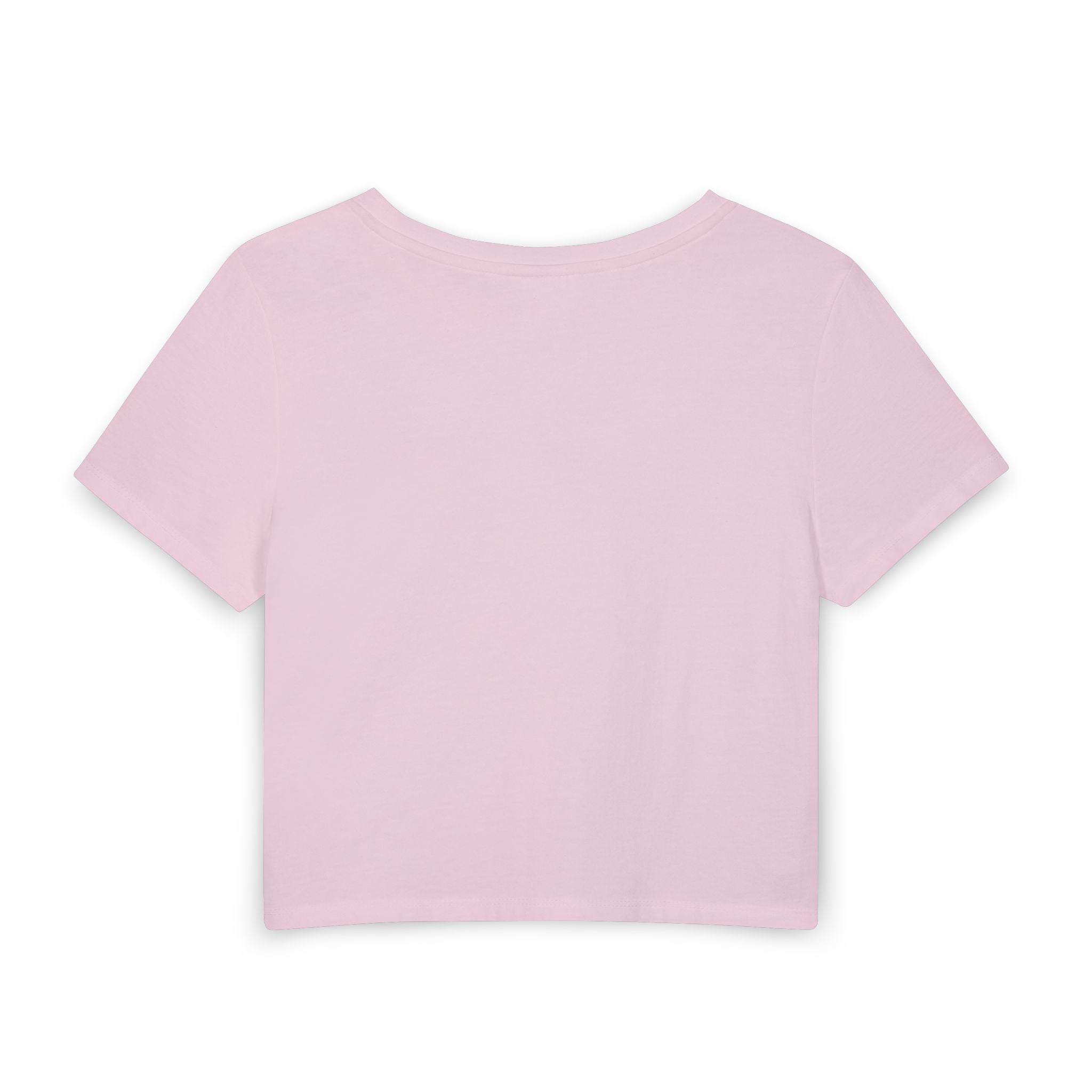 Women's Baby Tee — Minimal "Breathe" Micro-Text Crop Top