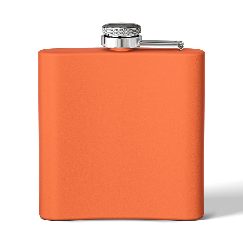 6oz Stainless Steel Hip Flask – Slim Pocket Flask for Travel, Weddings & Groomsmen Gifts
