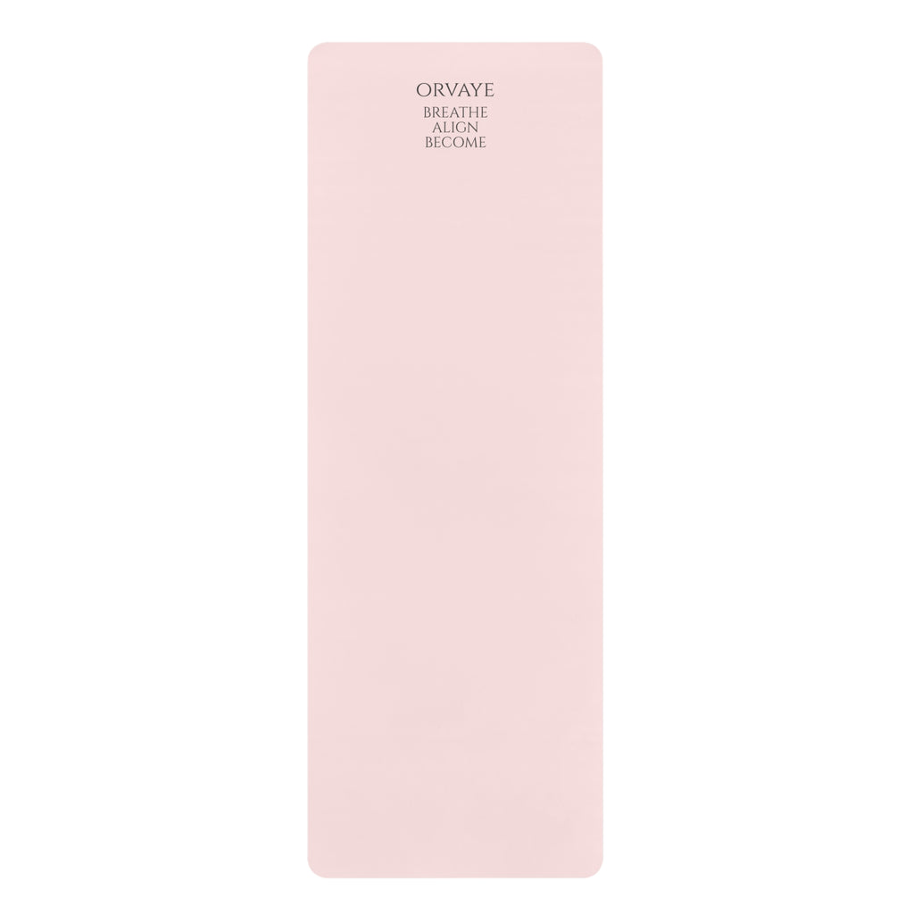 Personalized Blush Yoga Mat - Custom Name & Mantra, Non-Slip 3mm Mat