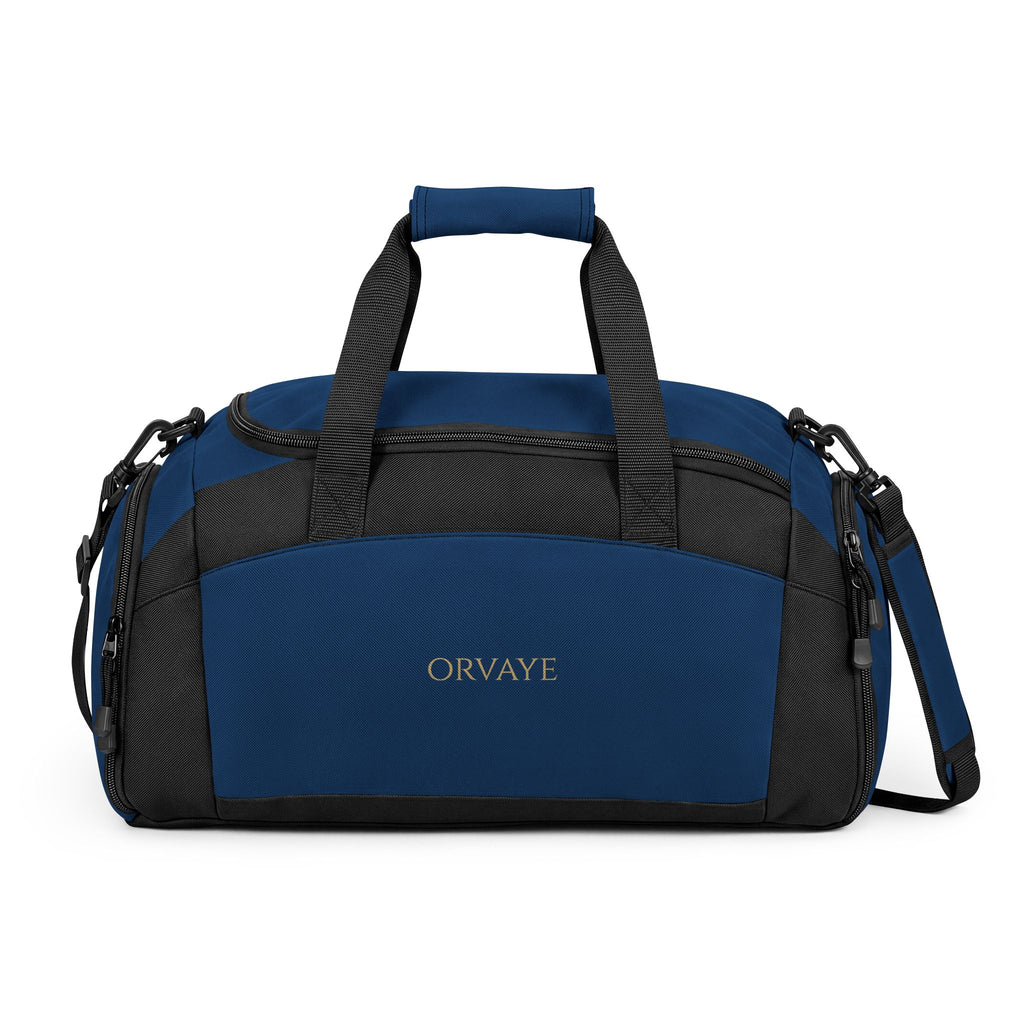 Black Duffel Gym Bag — Spacious Travel & Workout Tote with Shoulder Strap