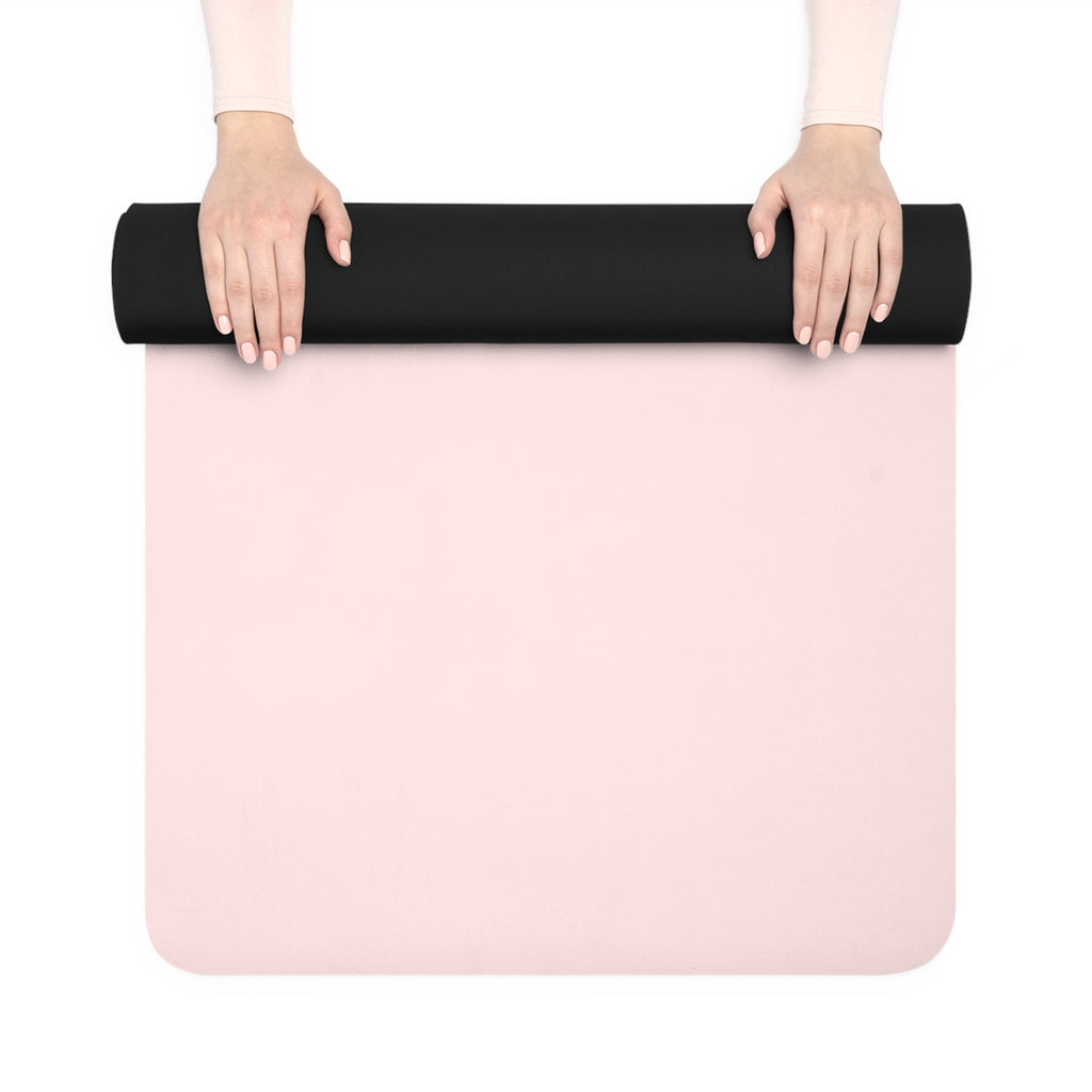 Personalized Blush Yoga Mat - Custom Name & Mantra, Non-Slip 3mm Mat