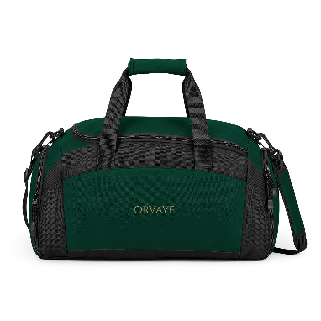Black Duffel Gym Bag — Spacious Travel & Workout Tote with Shoulder Strap