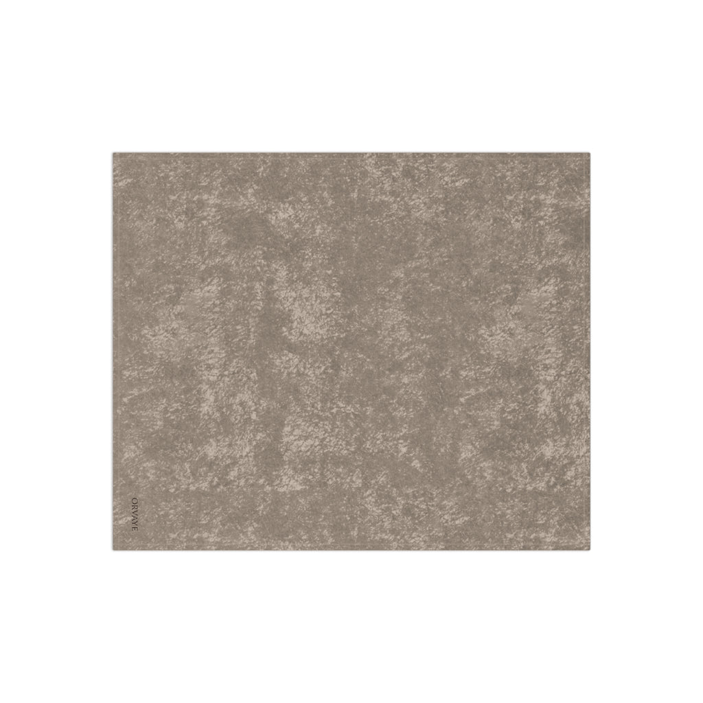 Crushed Velvet Throw Blanket – Luxurious Soft Taupe Velvet Throw for Cozy Living, Sofa & Bed