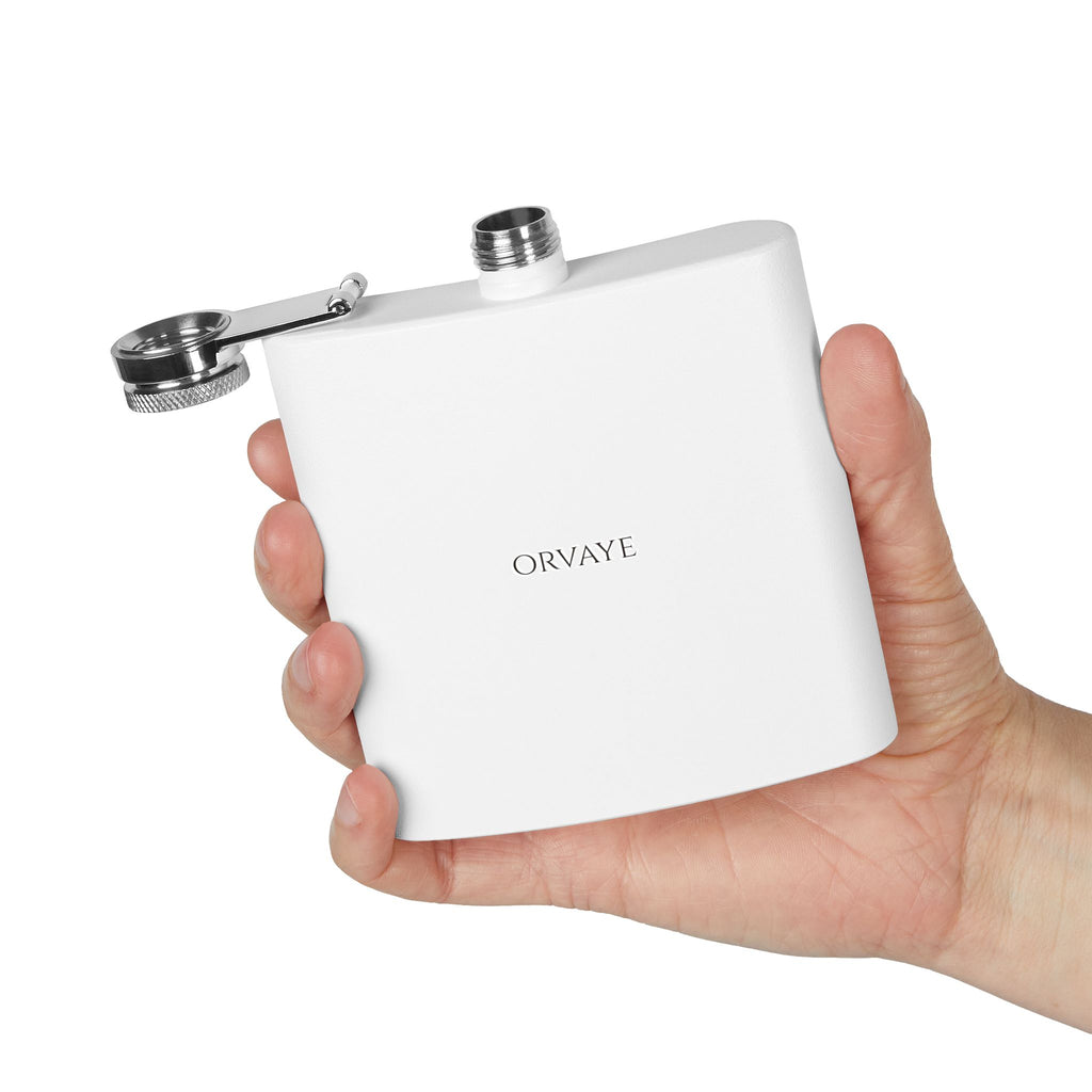 6oz Stainless Steel Hip Flask – Slim Pocket Flask for Travel, Weddings & Groomsmen Gifts