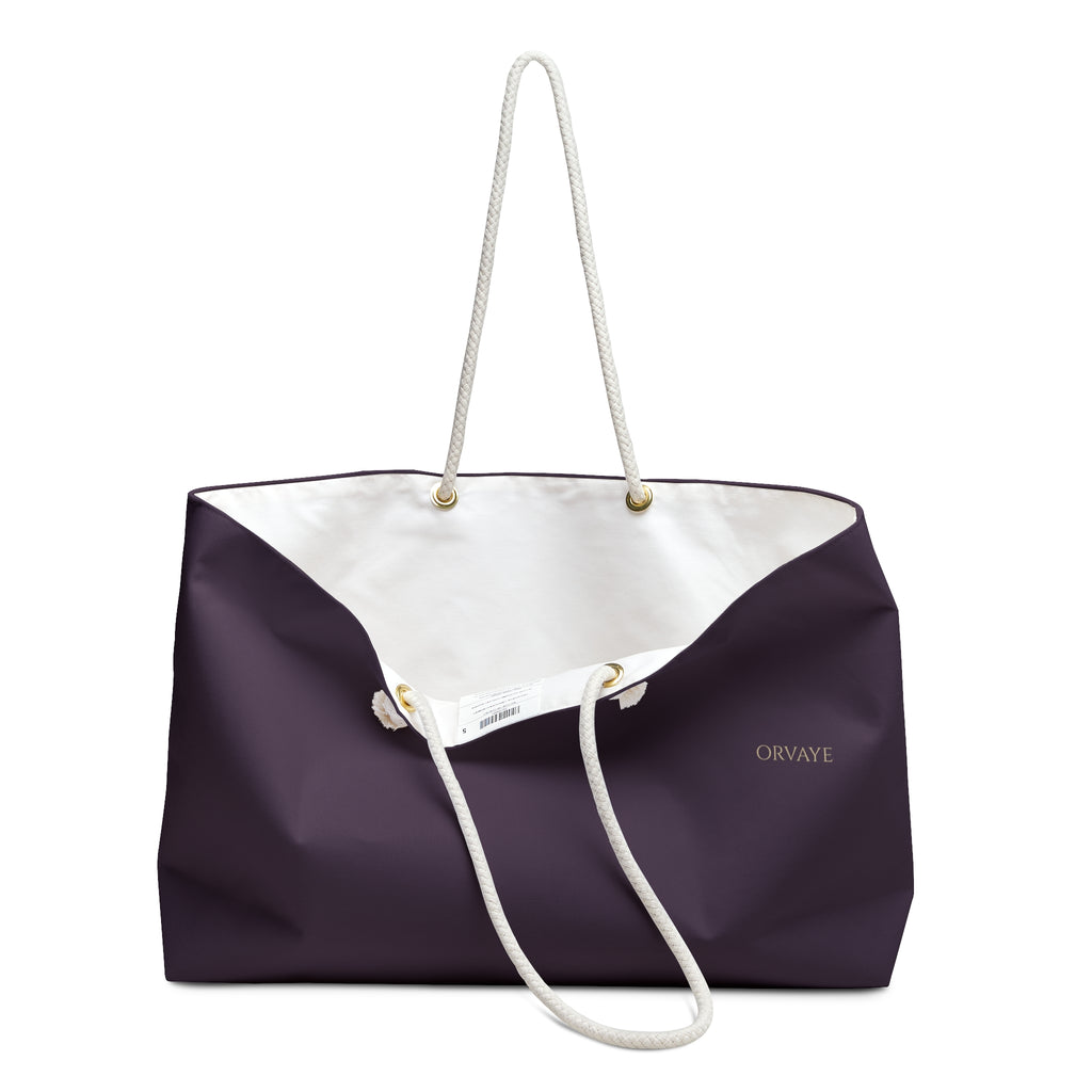 ORVAYE Rope Weekender — Deep Plum