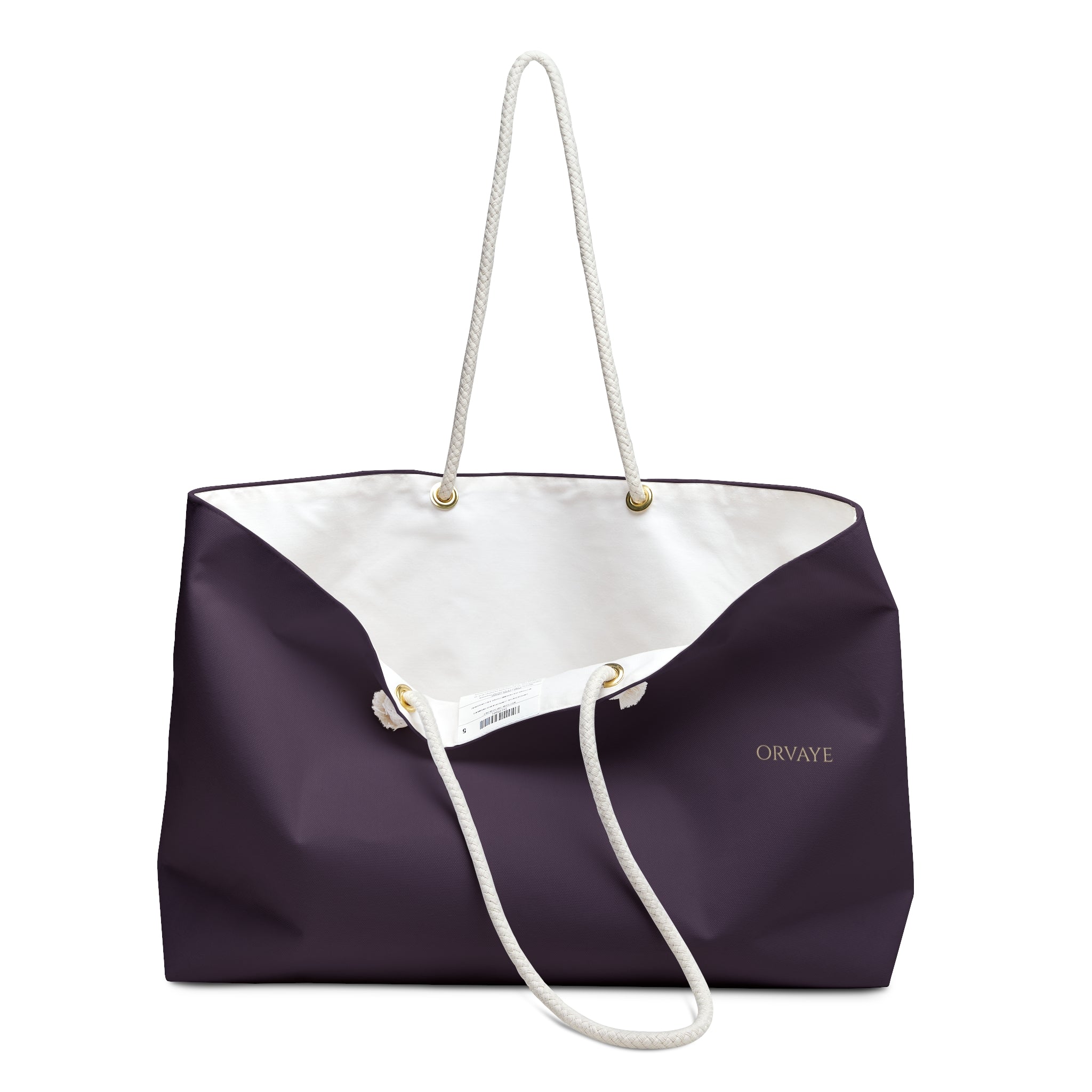 ORVAYE Rope Weekender — Deep Plum