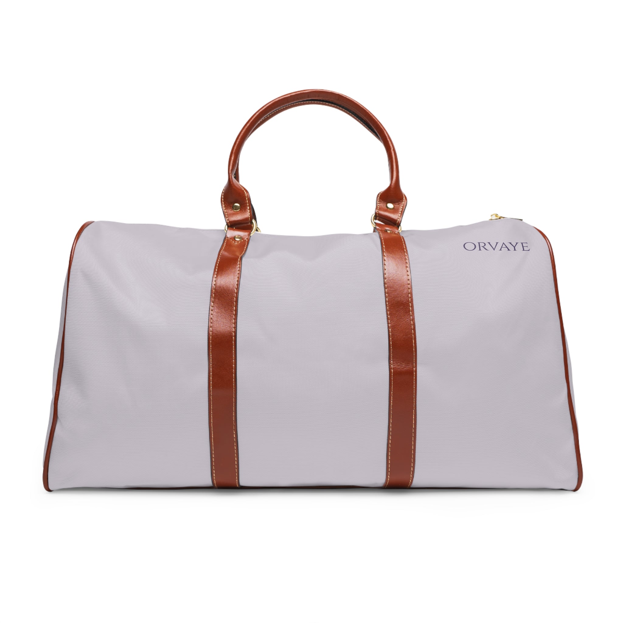 Waterproof Weekender Bag – Lightweight Travel Duffle with Leather Trim
