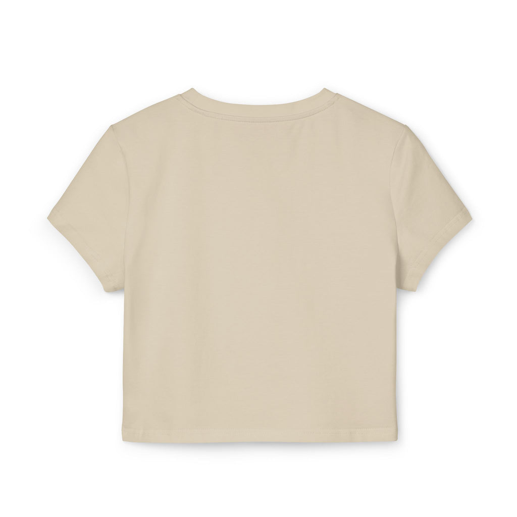 Women's Baby Tee "OBWAYE" Minimal Chest Logo Crop Top