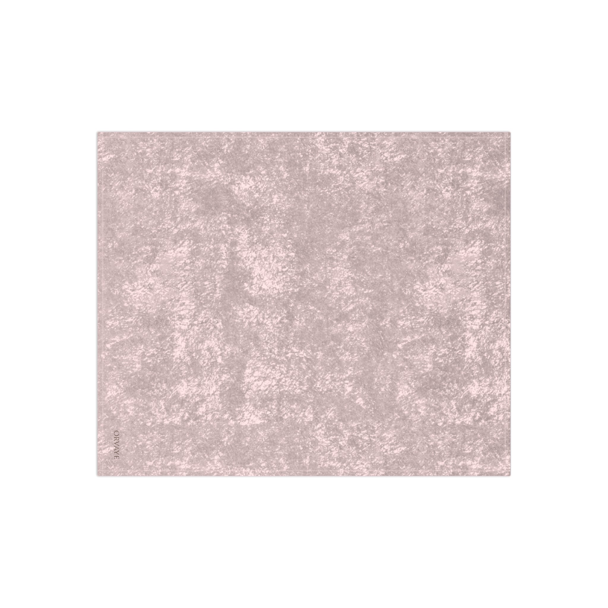 Crushed Velvet Blanket - Lux Plush Throw in Blush Pink