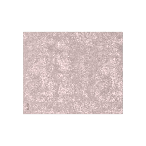 Crushed Velvet Blanket - Lux Plush Throw in Blush Pink
