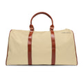 Waterproof Weekender Duffel Bag — Travel Tote with Leather Trim