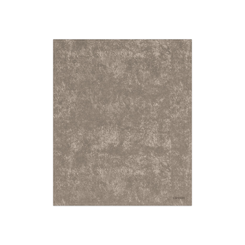 Crushed Velvet Throw Blanket – Luxurious Soft Taupe Velvet Throw for Cozy Living, Sofa & Bed