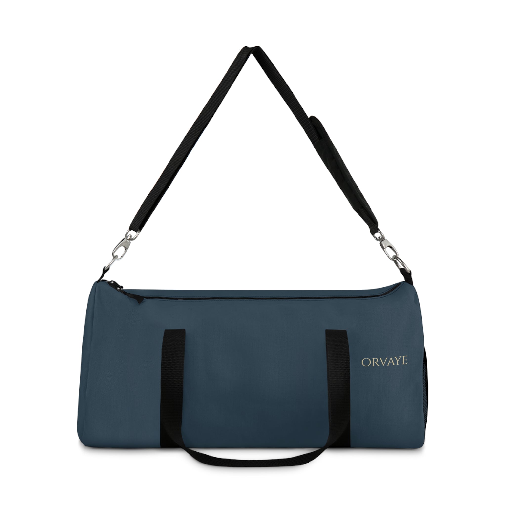 Navy Personalized Duffel Bag – Travel Gym Overnight Tote with Removable Shoulder Strap