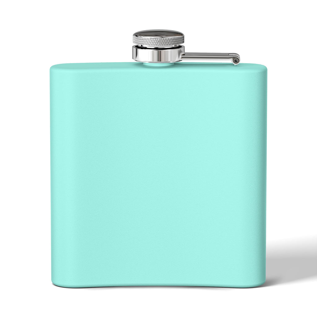 6oz Stainless Steel Hip Flask – Slim Pocket Flask for Travel, Weddings & Groomsmen Gifts