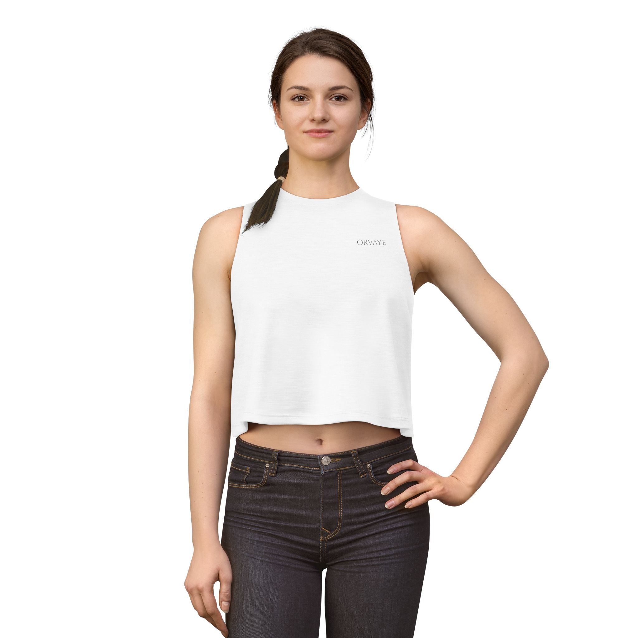 Oh Yay! Women's Cropped Tank Top — Minimalist Casual Summer Crop