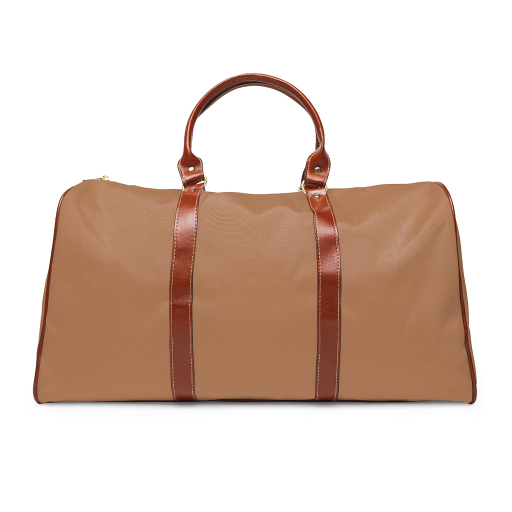 Waterproof Weekend Duffle Bag - Brown Travel Holdall