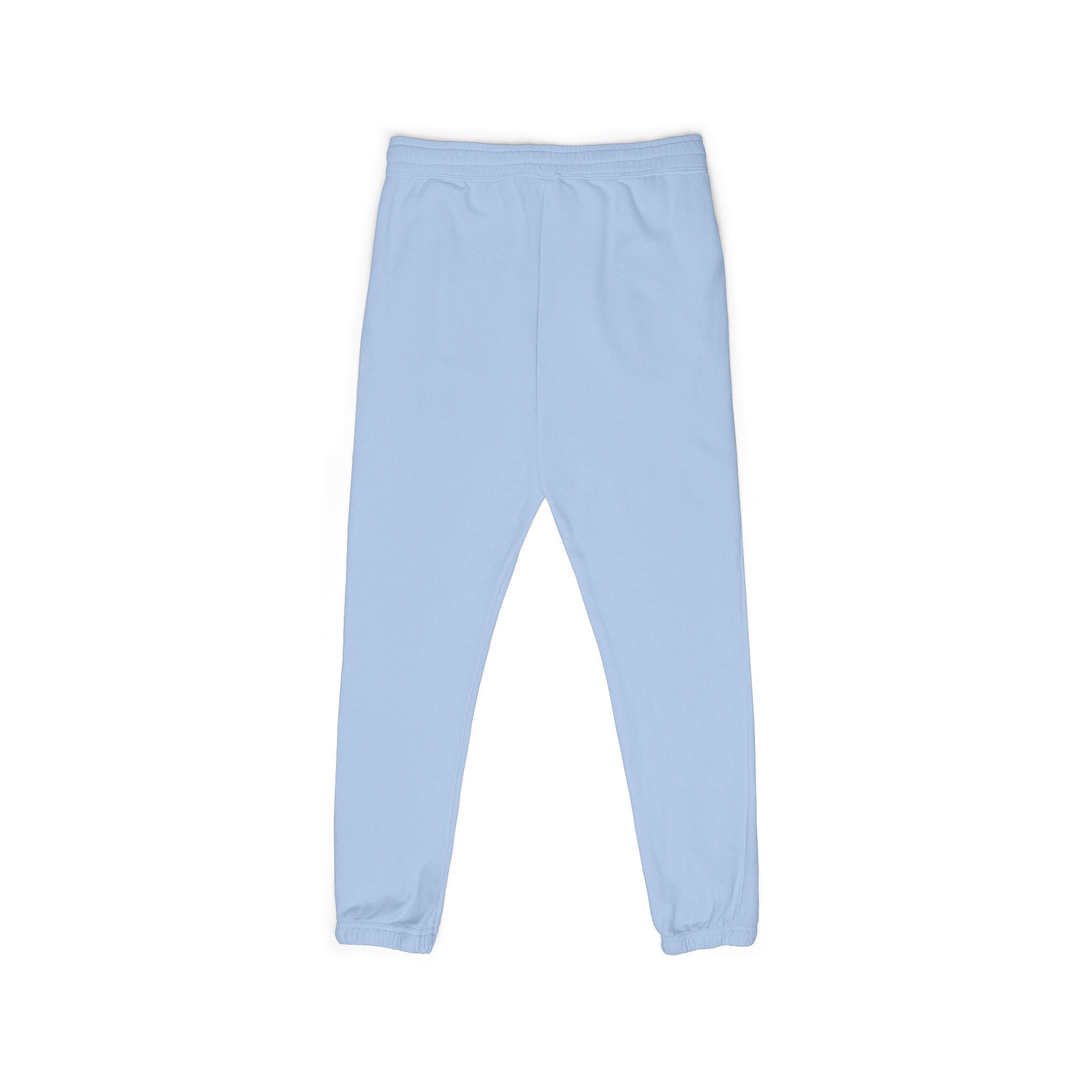Garment-Dyed Fleece Sweatpants — Minimalist "aloha" Embroidered Lounge Joggers