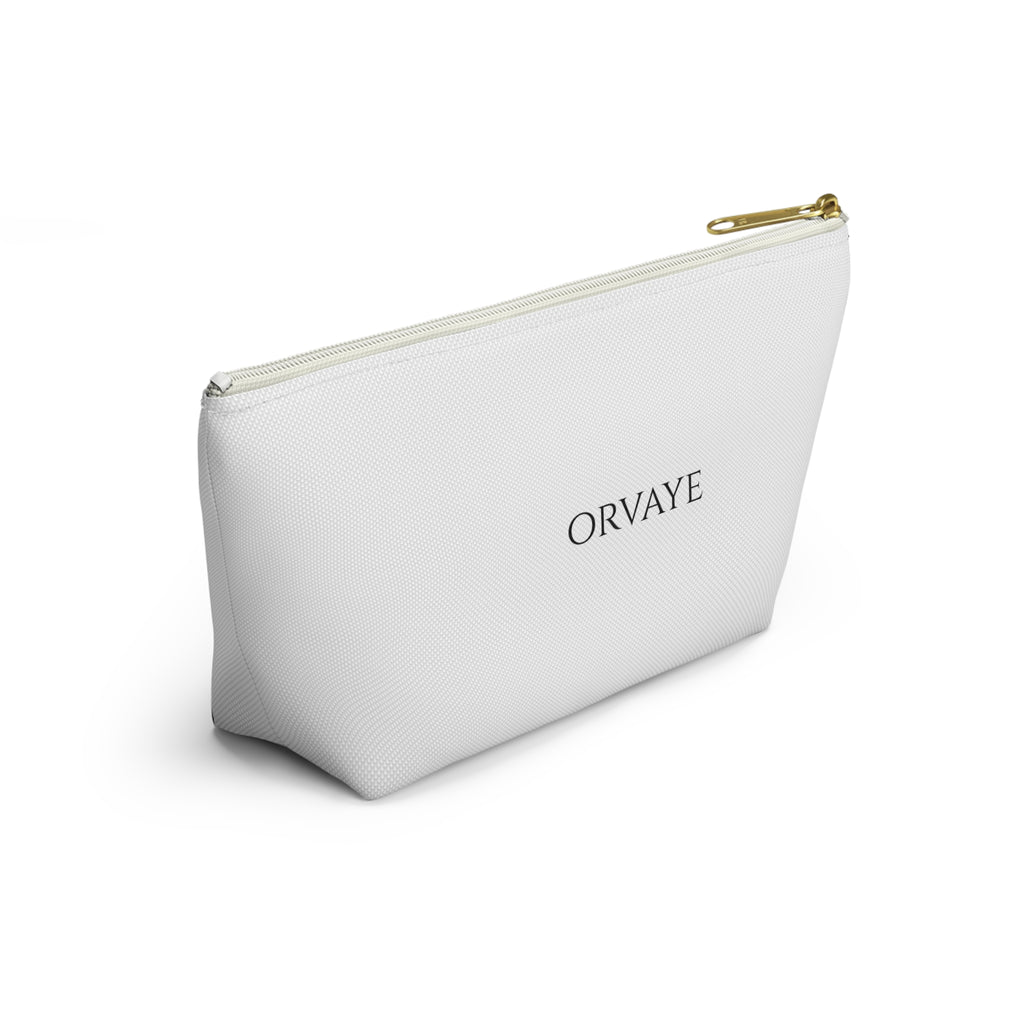 Orvaye Logo Accessory Pouch — T‑Bottom Cosmetic & Travel Organizer