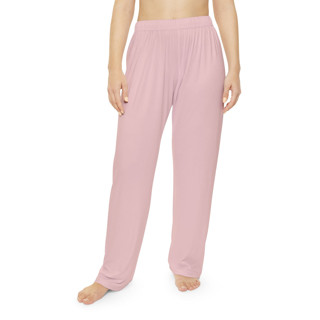 Women's Pink Lounge Pajama Pants — Soft Elastic-Waist Sleepwear