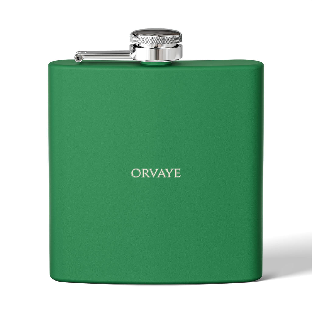 6oz Stainless Steel Hip Flask – Slim Pocket Flask for Travel, Weddings & Groomsmen Gifts