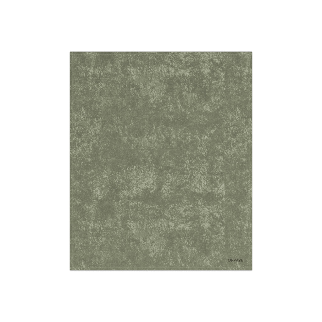 Crushed Velvet Throw Blanket — Luxe Olive Velvet Cozy Blanket