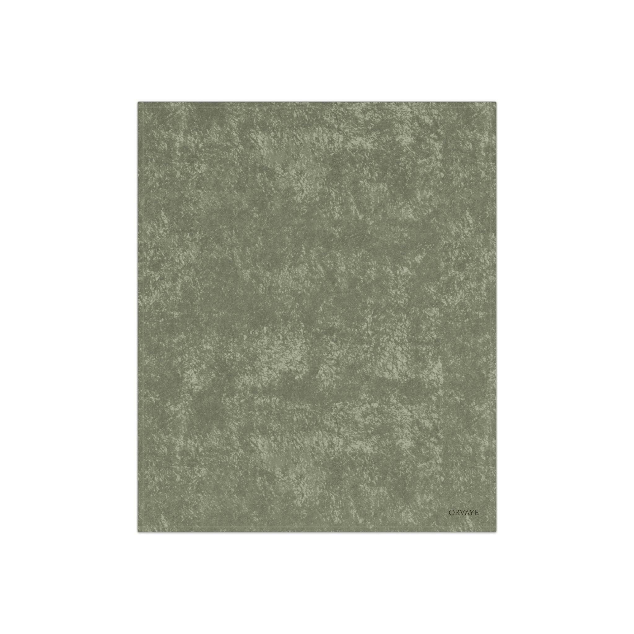 Crushed Velvet Throw Blanket — Luxe Olive Velvet Cozy Blanket