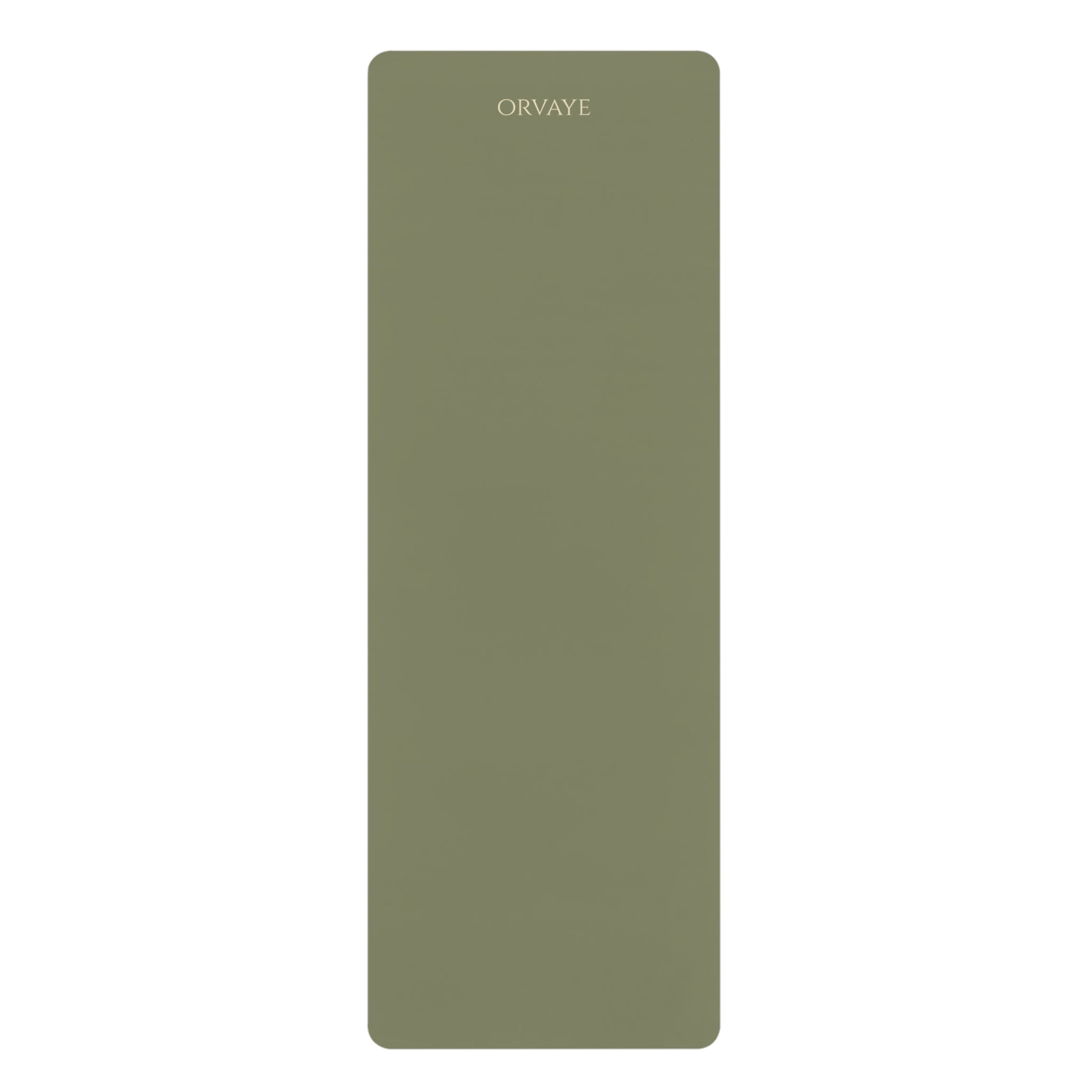 Eco Rubber Yoga Mat — Non-Slip Olive Green Exercise Mat