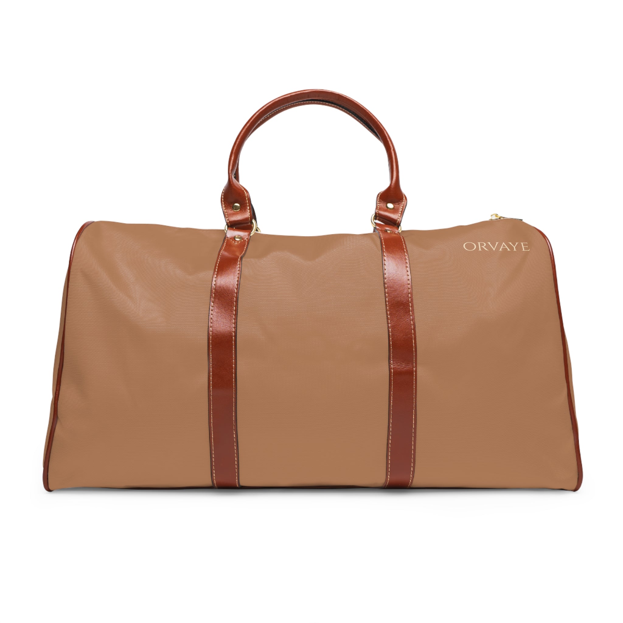 Waterproof Weekend Duffle Bag - Brown Travel Holdall