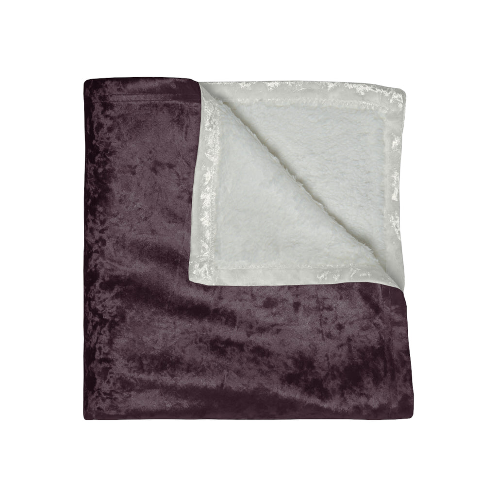 Crushed Velvet Blanket — Plush Textured Throw for Cozy Living, Velvet-Look Sofa & Bed Accent