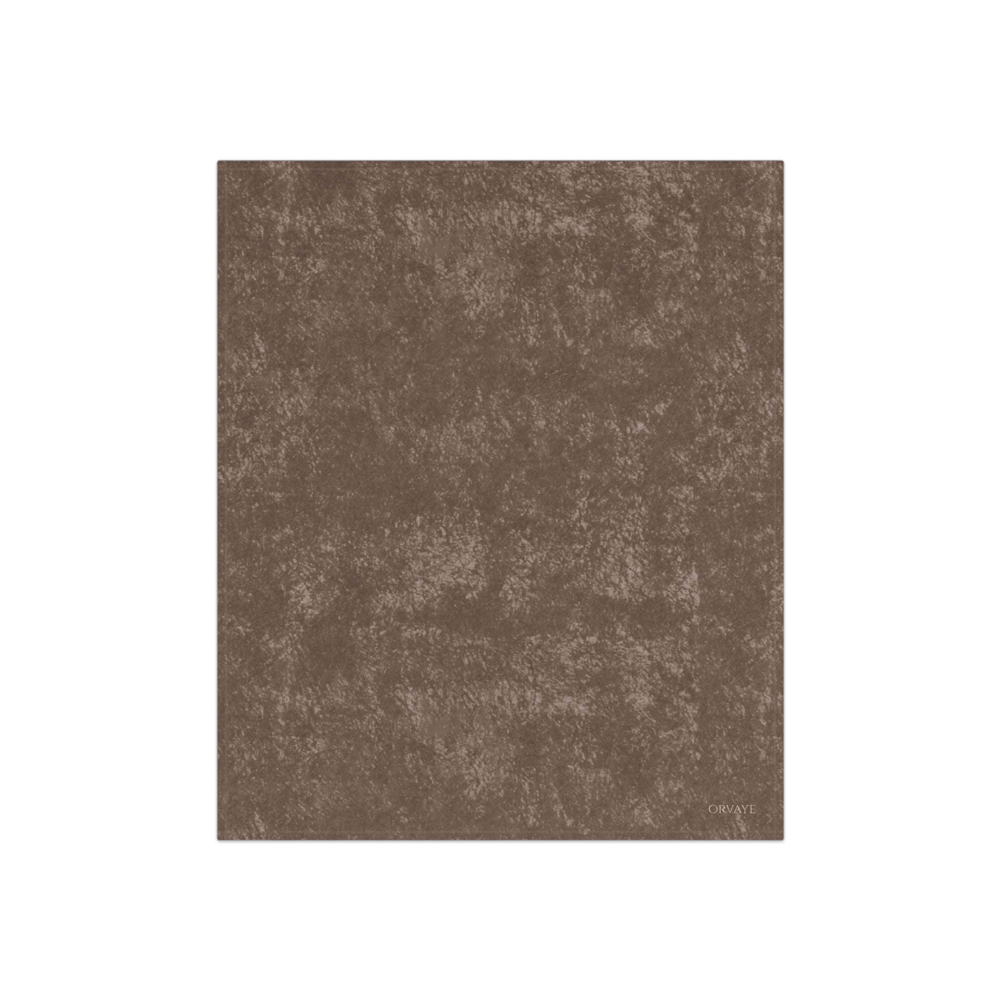 Crushed Velvet Throw Blanket — Luxurious Soft Brown Velvet Cozy Blanket for Living Room & Bedroom