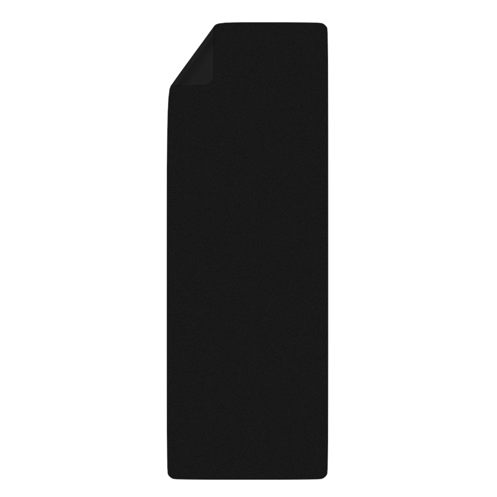 Black Natural Rubber Yoga Mat — Non-Slip Eco Exercise Mat