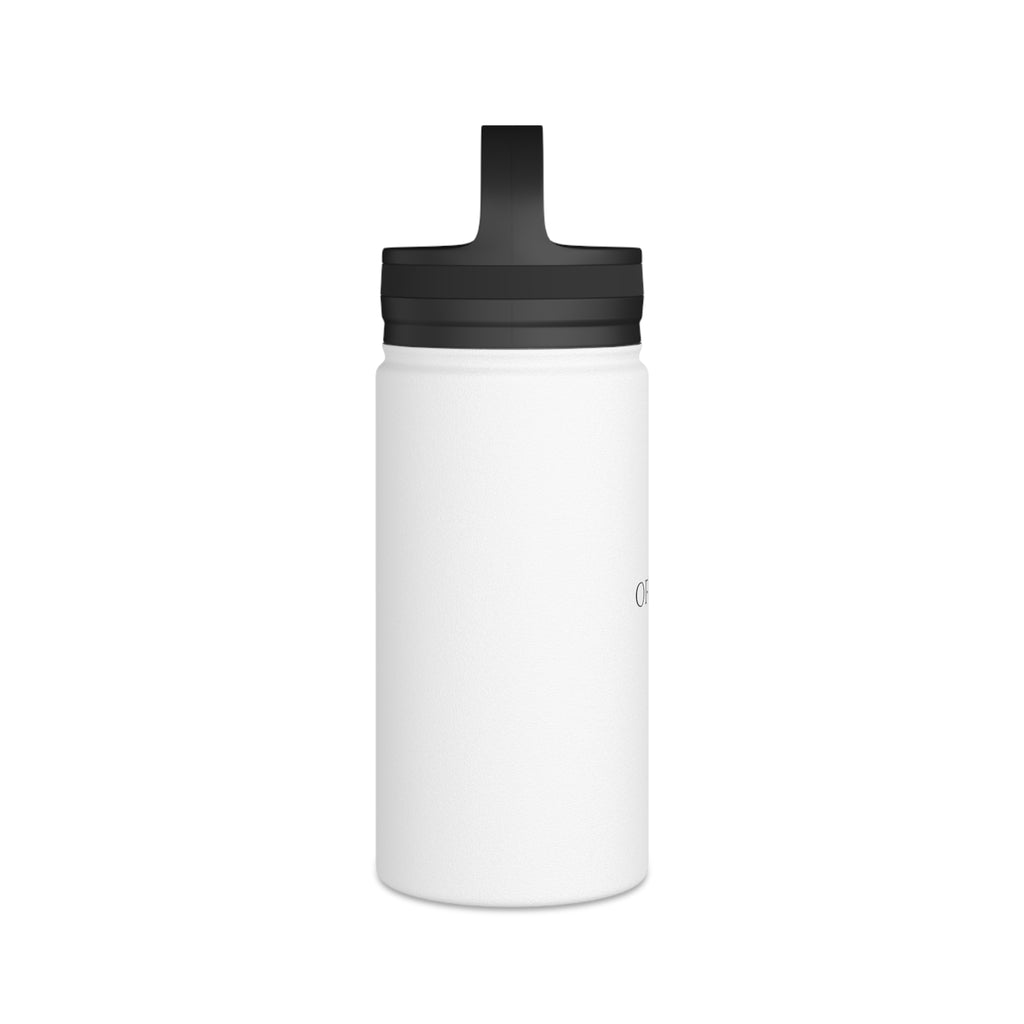 Insulated Stainless Steel Water Bottle with Handle Lid – 18oz Travel Flask
