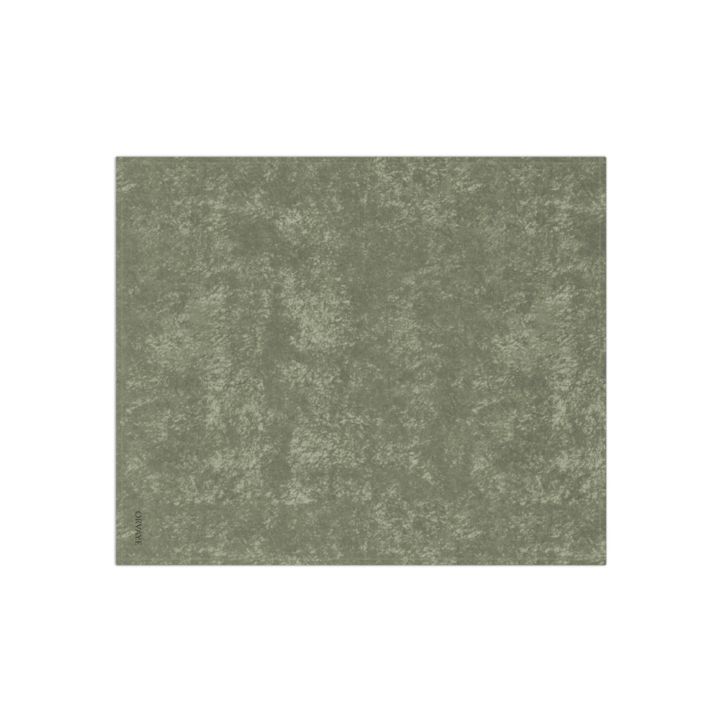 Crushed Velvet Throw Blanket — Luxe Olive Velvet Cozy Blanket