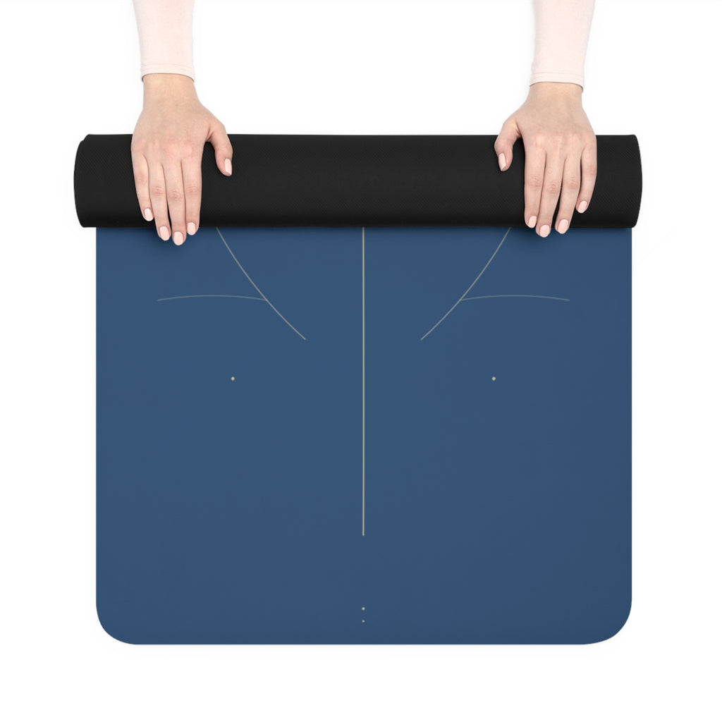 Non‑Slip Rubber Yoga Mat — Extra Grip Black Exercise Mat for Home & Studio