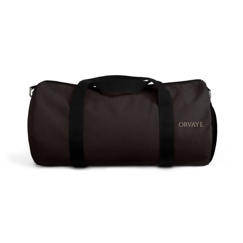 Classic Black Duffel Bag – Durable Travel & Gym Carryall (Orvaye Logo)