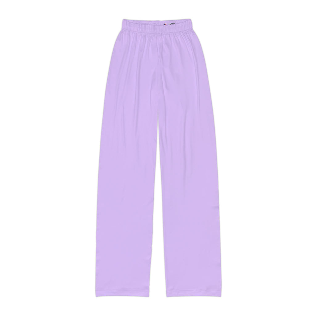 Kids Lavender Lounge Pants — Comfortable All-Over Print Relaxed Fit