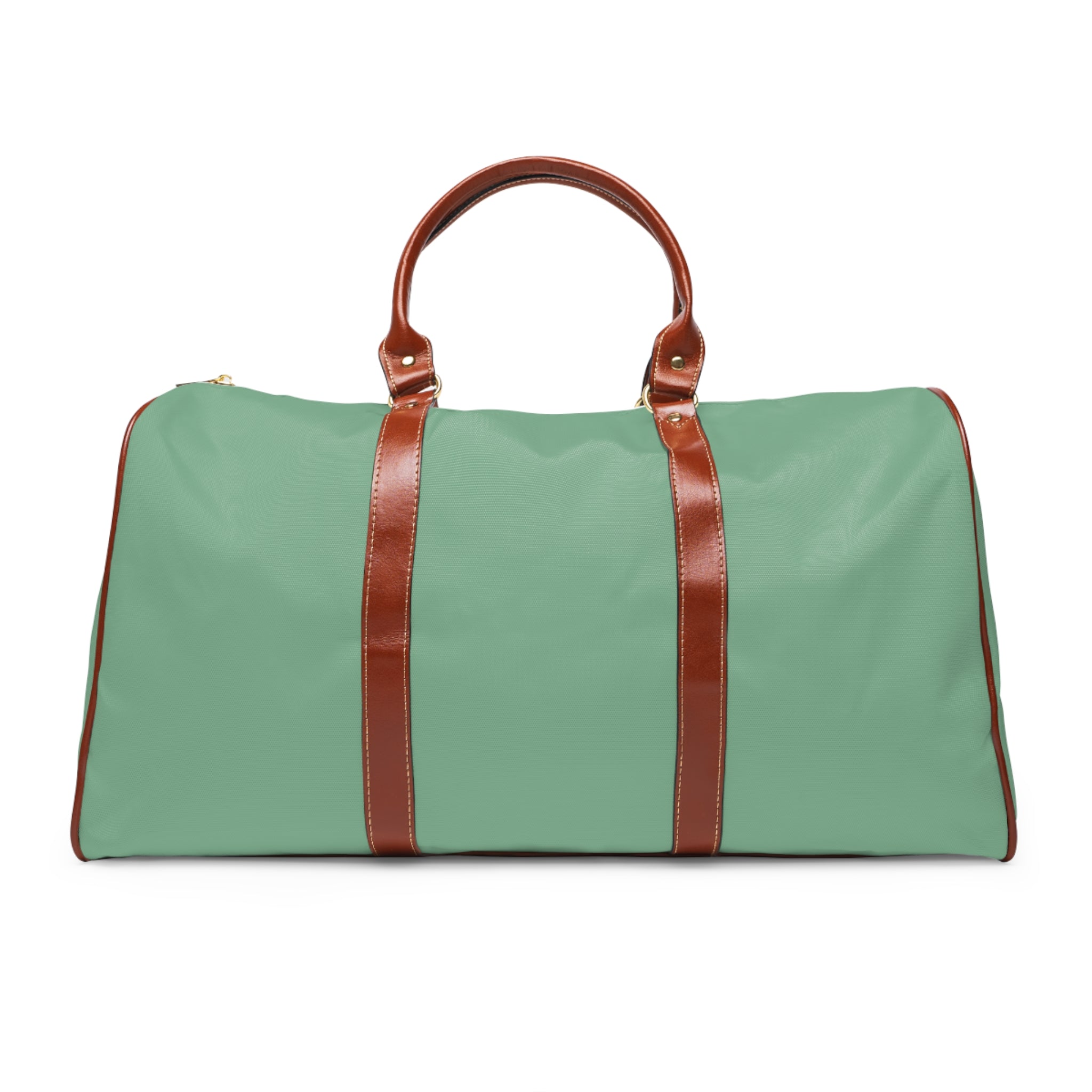 Waterproof Travel Duffel Bag – Mint Weekender with Leather Trim