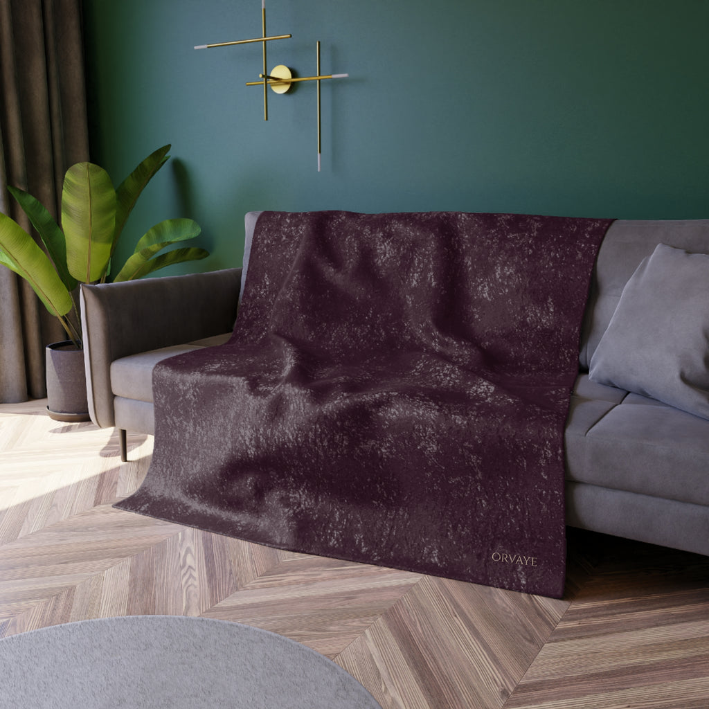 Crushed Velvet Blanket — Plush Textured Throw for Cozy Living, Velvet-Look Sofa & Bed Accent