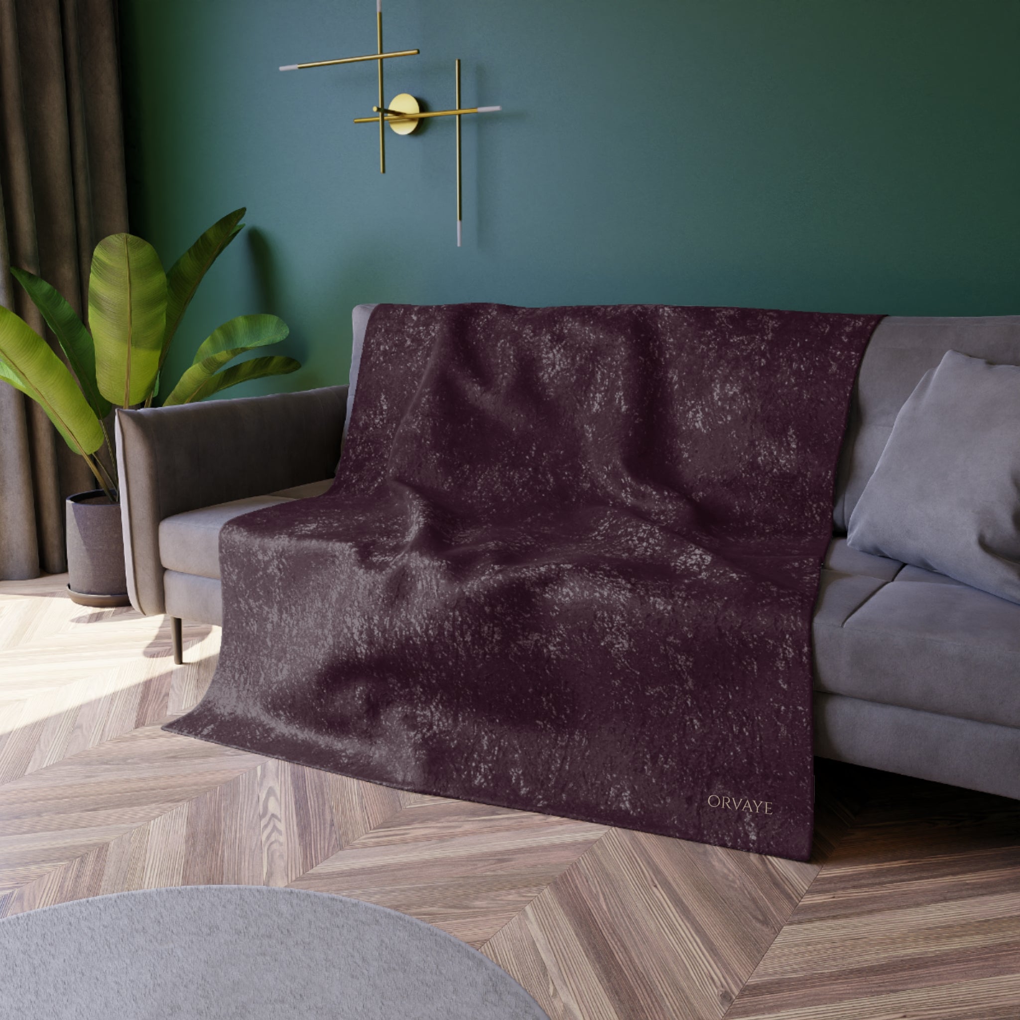 Crushed Velvet Blanket — Plush Textured Throw for Cozy Living, Velvet-Look Sofa & Bed Accent