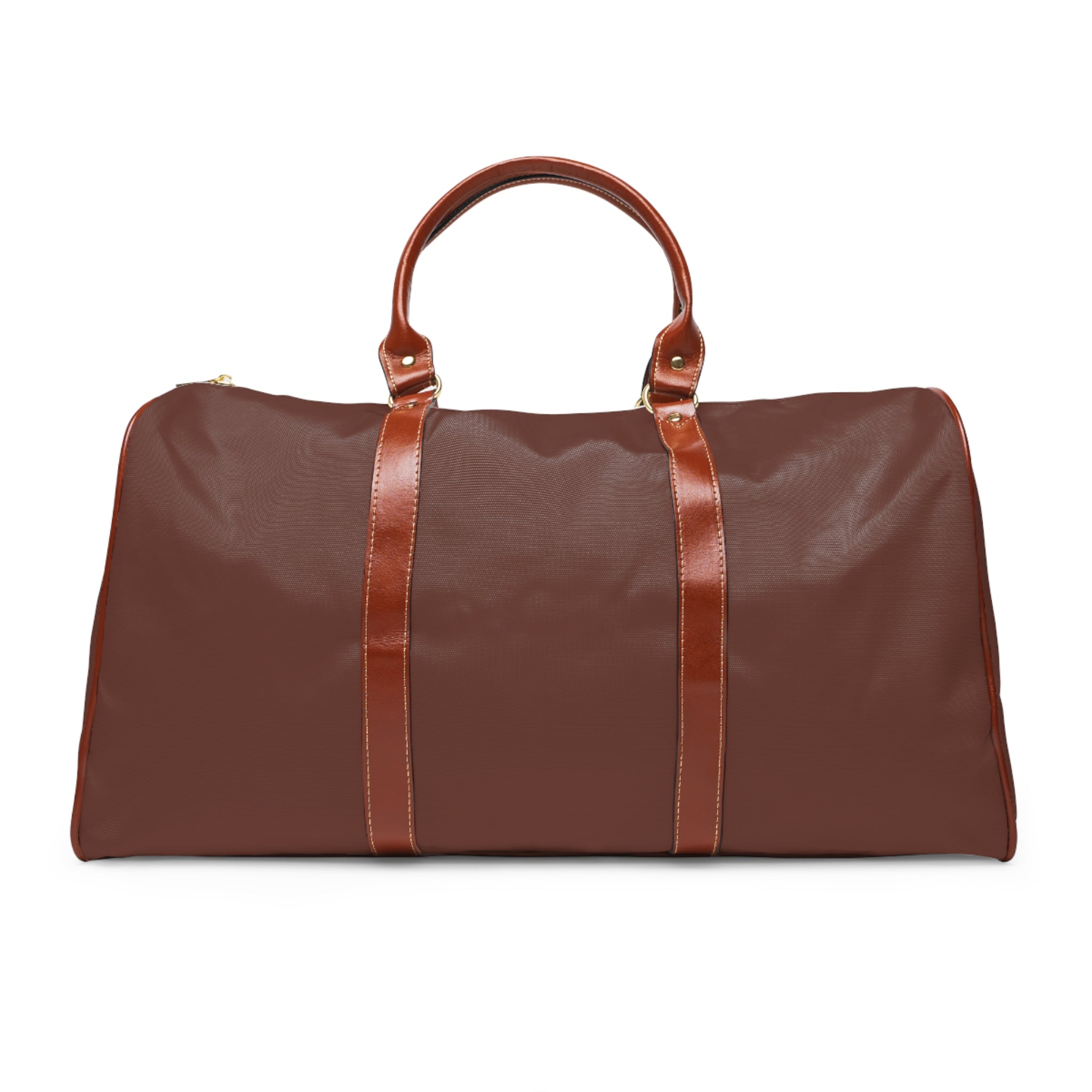 Waterproof Leather-Trim Travel Duffel Bag — Durable Weekend & Carry-On Luggage