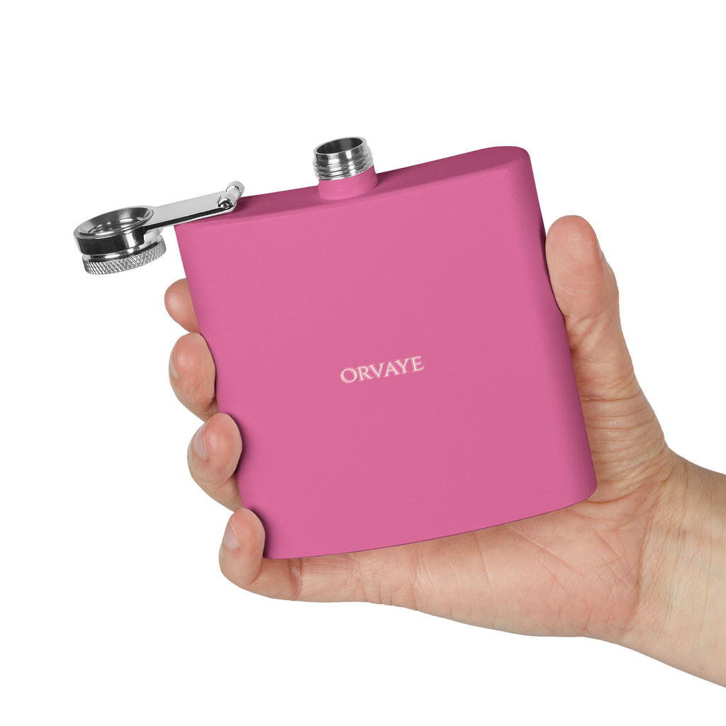 6oz Stainless Steel Hip Flask – Slim Pocket Flask for Travel, Weddings & Groomsmen Gifts