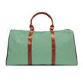 Waterproof Travel Duffel Bag – Mint Weekender with Leather Trim