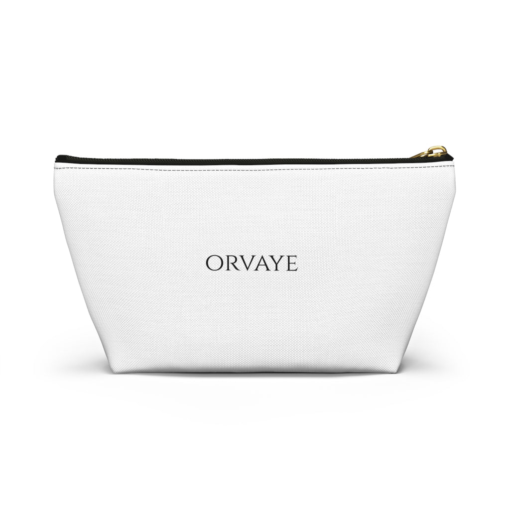 Orvaye Logo Accessory Pouch — T‑Bottom Cosmetic & Travel Organizer